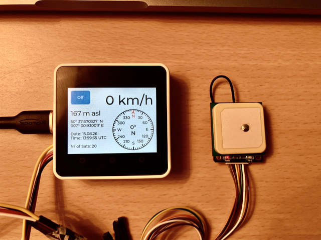 Satellite Navigation Data on a Small Display